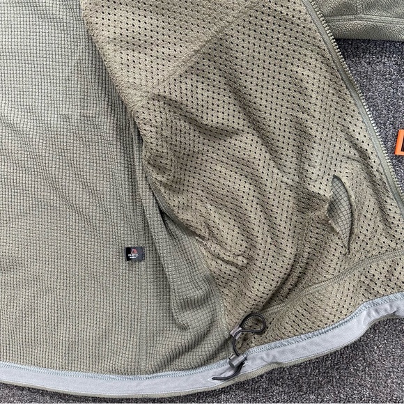 Men's Vintage Patagonia PolarTEC Regulator Zip-Up Green Fleece Jacket L - Picture 8 of 9